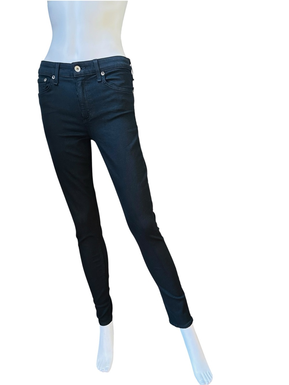 Rag & Bone Women’s Slim Fit Mid Rise Black Jeans, NWT size 28